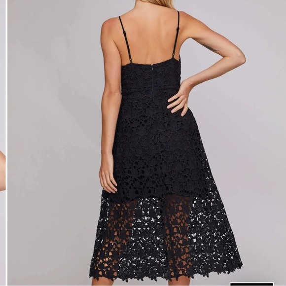 ASTR the Label Lace A Line Midi Dress (Black, Size Small), Cocktail Dress - Picture 2 of 3